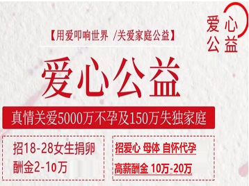 细河捐卵助孕生子 爱心志愿者招募